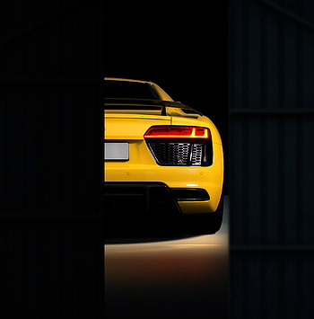 Audi, Cars, Back View, Rear View, Bumper, Audi R8 HD phone wallpaper