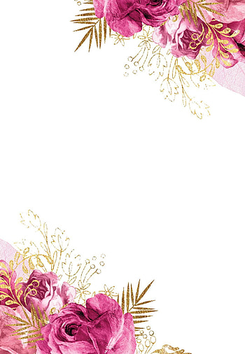 Vintage pink and gold roses - Quinceañera Invitation Template (). Greetings Island. Pink and gold background, Pink and gold invitations, Flower background, Gold and Pink Flowers HD phone wallpaper