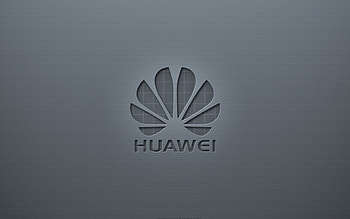 Huawei Logo Gray, Creative background Huawei, Emblem gray paper HD wallpaper
