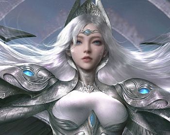 Angel, zhichao cheng, fantasy, face, girl, luminos HD wallpaper