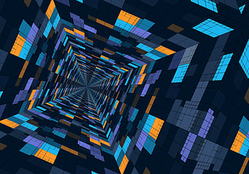 Abstract, Structure, Pattern, Color, Perspective, Prospect, Geometric, Coloured, Futuristic HD wallpaper