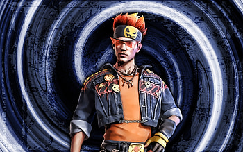 Alvaro, blue grunge background, Fire Battlegrounds, Garena Fire characters, vortex, Alvaro Skin, Garena Fire, Alvaro Fire HD wallpaper