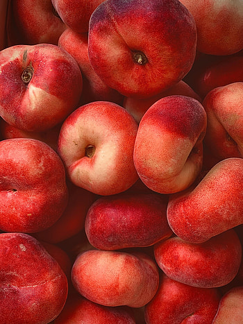 Peach, Food, Macro, Fruit, Tropical HD phone wallpaper