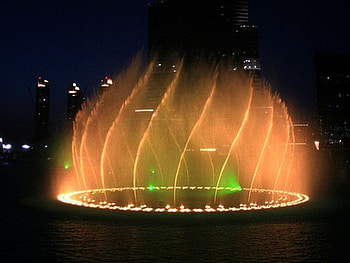 Beautiful-Fountain, at night, beautiful, , fountain HD wallpaper