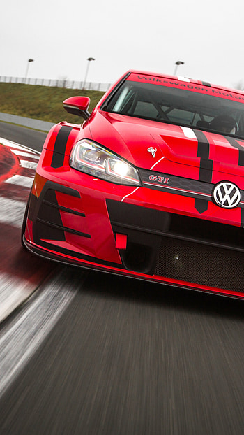 2018 Volkswagen Golf GTI, TCR Type 5G, Sony Xperia HD phone wallpaper