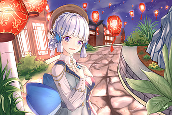 Kamisato Ayaka, Kamisato Ayaka (Genshin Impact), video game, Genshin Impact HD wallpaper
