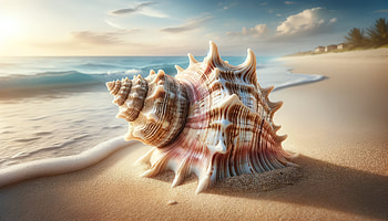 Serenity Beach Shell, seashell, beach, ocean HD wallpaper