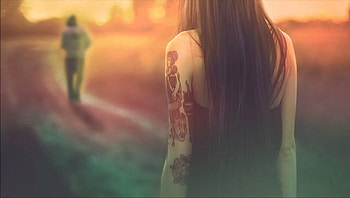 please don't leave me, tattoo, sexy, babe, girl HD wallpaper