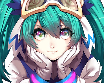 Hatsune Miku, colorful eyes, artwork HD wallpaper