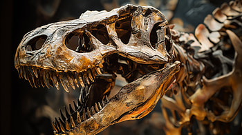 Dinosaur Fossil: Ultra of Prehistoric Wonder, dinosaur, fossil, Tyrannosaurus Rex, skeleton HD wallpaper