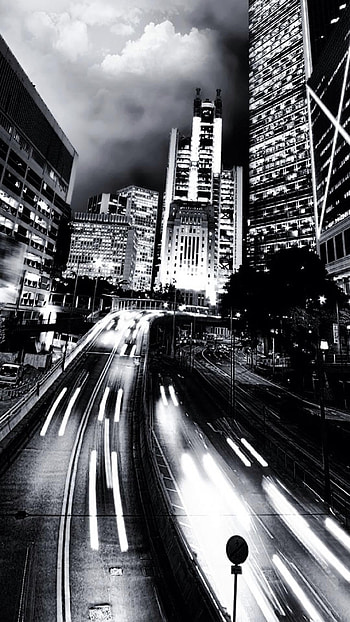 Black And White, Runway HD phone wallpaper