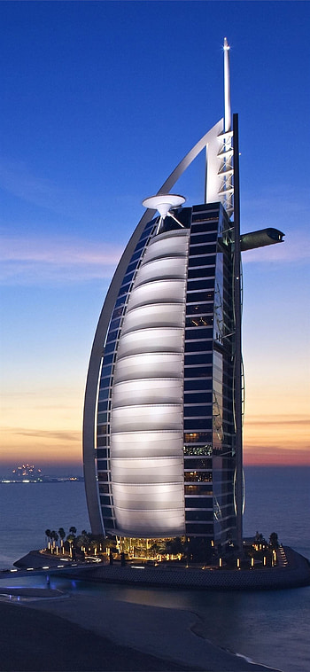 Dubai, Modern architecture, Urban cityscape, Iconic buildings HD phone wallpaper