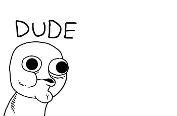 Dude, face, white, woah HD wallpaper