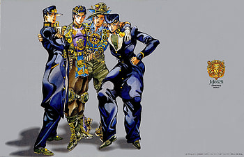 Jojo's Bizarre Adventure, Jotaro Kujo, Anime, Josuke Higashikata HD wallpaper