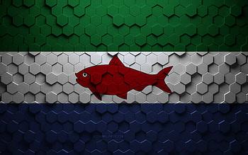 Flag of Federal dependencies of Venezuela, honeycomb art, Federal dependencies of Venezuela hexagons flag, Federal dependencies of Venezuela 3d hexagons art, Federal dependencies of Venezuela flag HD wallpaper