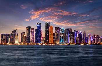 Qatar travels, Doha cityscape, AE7 architecture, Cultural exploration HD wallpaper