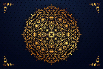 Luxury mandala background, Gold color scheme, Sophisticated design, Creative graphic HD wallpaper