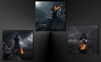 A Burning Desire, music, fantasy, fire, dark HD wallpaper