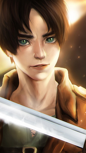 Eren Yeager, Attack On Titan, Korean Ost HD phone wallpaper