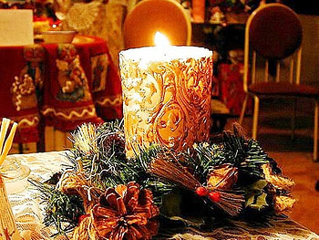 Candle, spirit, christmas, joy, arrangement, celebration HD wallpaper