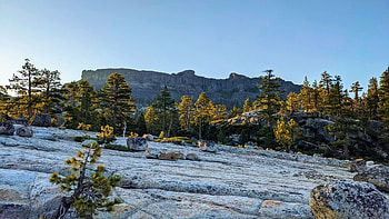 The Dardanelles at Dawn - Carson-Iceberg Wilderness, CA, landscape, trees, sky, usa, snow HD wallpaper