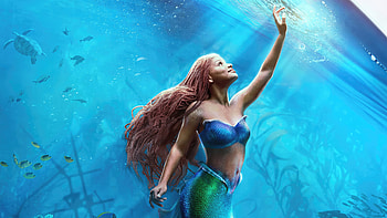 Ariel The Little Mermaid Movie, halle-bailey, the-little-mermaid-2023, the-little-mermaid, 2023-movies, animated-movies, ariel, mermaid HD wallpaper