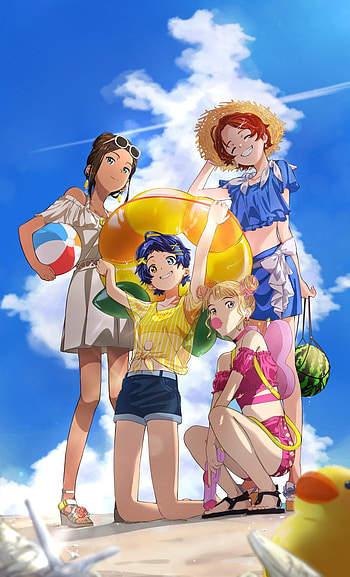 Wonder egg priority, cloud, sky HD phone wallpaper