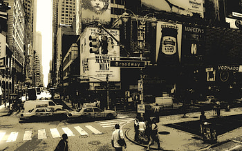 New York's Broadway, , Background HD wallpaper