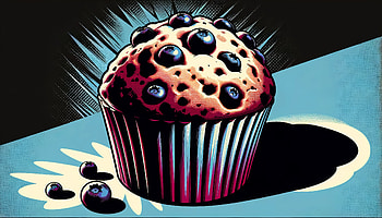 Delicious Blueberry Muffin, muffin, blueberry muffin, blueberry, dessert, baked goods HD wallpaper