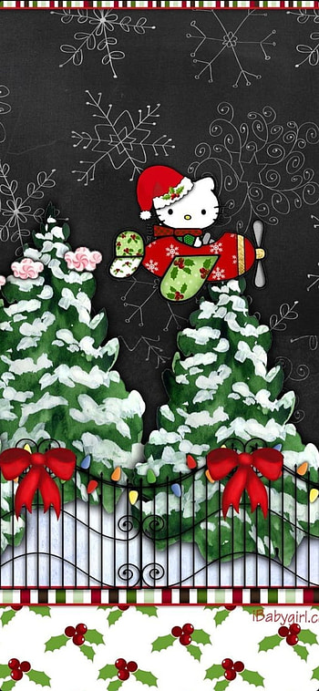 Hello kitty, red, green HD phone wallpaper