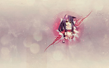 League of Legends, Chibi, Ahri, Cute HD wallpaper