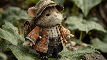 Mouse - Garden, toy animals, AI Art, cute, mouse HD wallpaper