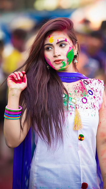 Happy Holi, cute HD phone wallpaper