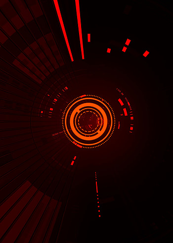 Dark, Circles, Lines, Glow, Points, Point, Sci-Fi, Scheme, Hologram HD phone wallpaper