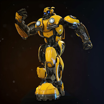 Bumblebee (Transformers), ArtStation artwork, Real-time design, Stunning visuals HD phone wallpaper