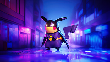 Bat Pikachu, batman, pikachu, superheroes, artwork, digital-art, artist, behance HD wallpaper