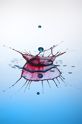 Reflection, Macro, Spray, Splash, Liquid, Drop, Mirror, Mirrored HD phone wallpaper