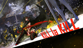Kill la Kill, la, goku, sword, anime, kill, cool, doge HD wallpaper