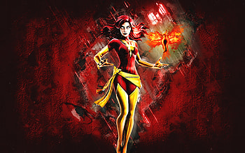 Fortnite Dark Phoenix Skin, Fortnite, main characters, red stone background, Dark Phoenix, Fortnite skins, Dark Phoenix Skin, m Fortnite, Fortnite characters HD wallpaper