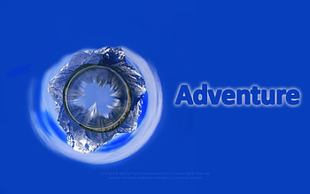 Adventure, blue, swirl, dark HD wallpaper
