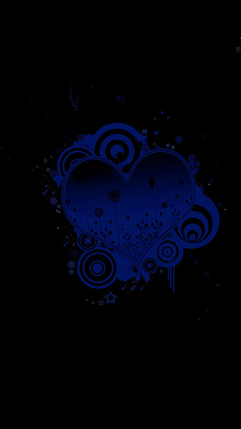 Blue Heart, Heart Design HD phone wallpaper