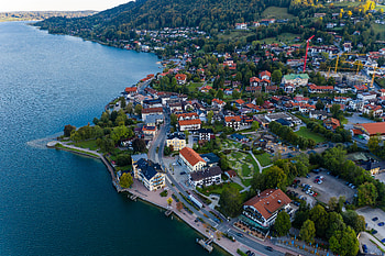 Cities, Houses, Trees, Sea, City, Coast, Road HD wallpaper