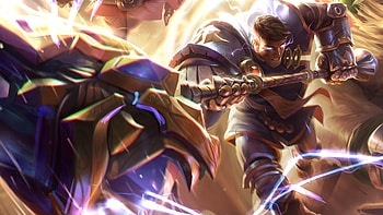 Jayce LoL Brighthammer Splash Art, video game, League Of Legends, Jayce (League of Legends) HD wallpaper