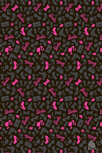 Barbie. Barbie , Barbie, Pink and black, Barbie Pattern HD phone wallpaper