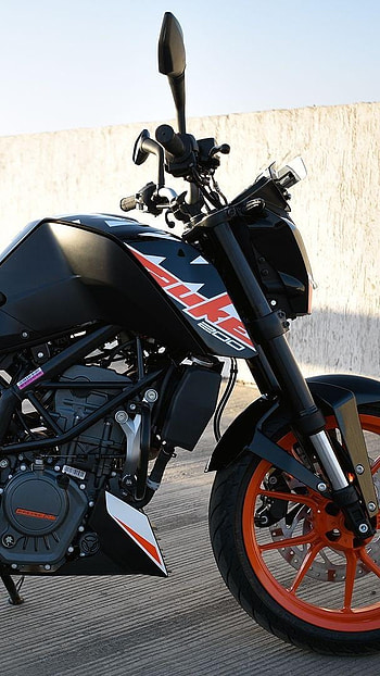 Ktm Duke 200, Black, KTM, Bike HD phone wallpaper