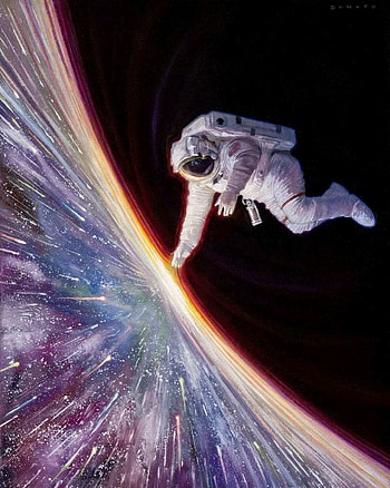 Astronaut, electric blue, flash graphy, astro, agujero, astronauta, cosmos HD phone wallpaper