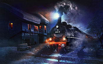 Coal Train, coal, train, graphics HD wallpaper
