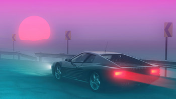 Ferrari Testarossa Synthwave , ferrari-testarossa, ferrari, synthwave, artist, artwork, digital-art, cars HD wallpaper