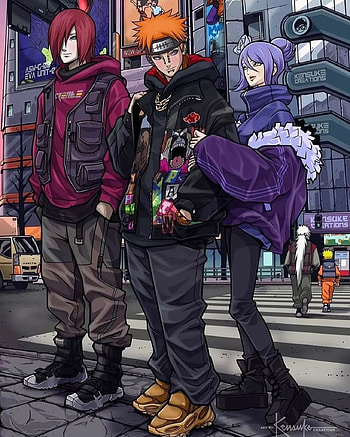Amegakure, standing, footwear HD phone wallpaper