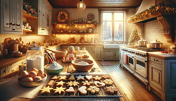 Cookie Baking Bliss, cookie baking, kitchen, baking, cookie, holiday, holiday baking HD wallpaper